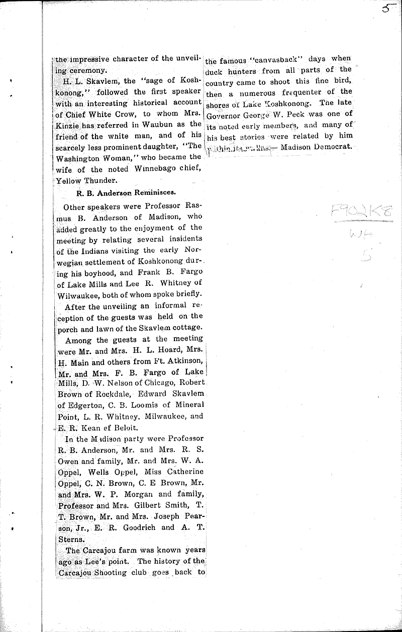  Source: Janesville Gazette Topics: Indians and Native Peoples Date: 1916-10-07