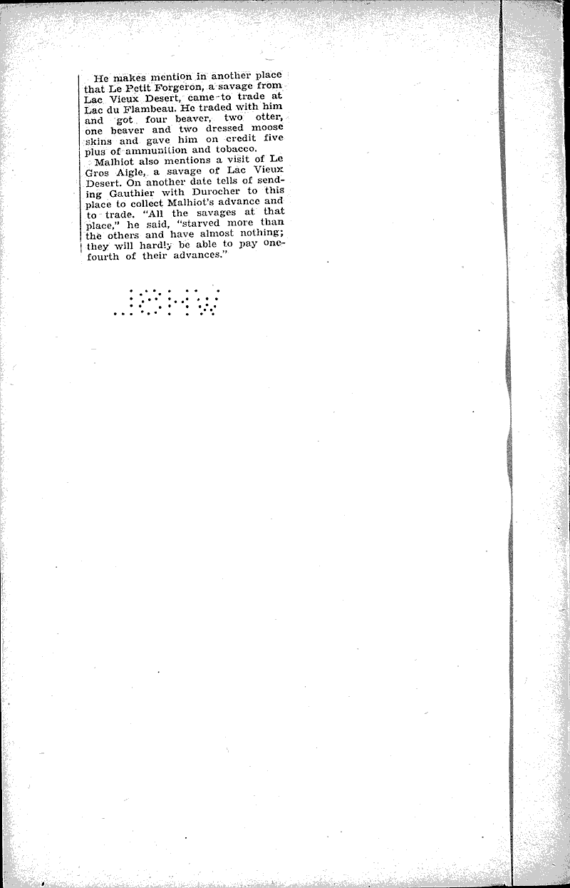 Lac Vieux Desert in history Newspaper Article/Clipping Wisconsin