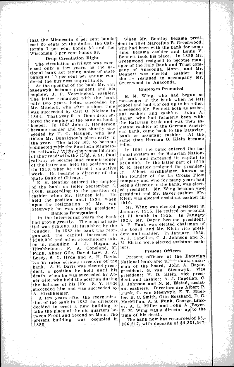  Source: La Crosse Tribune Topics: Industry Date: 1928-05-23