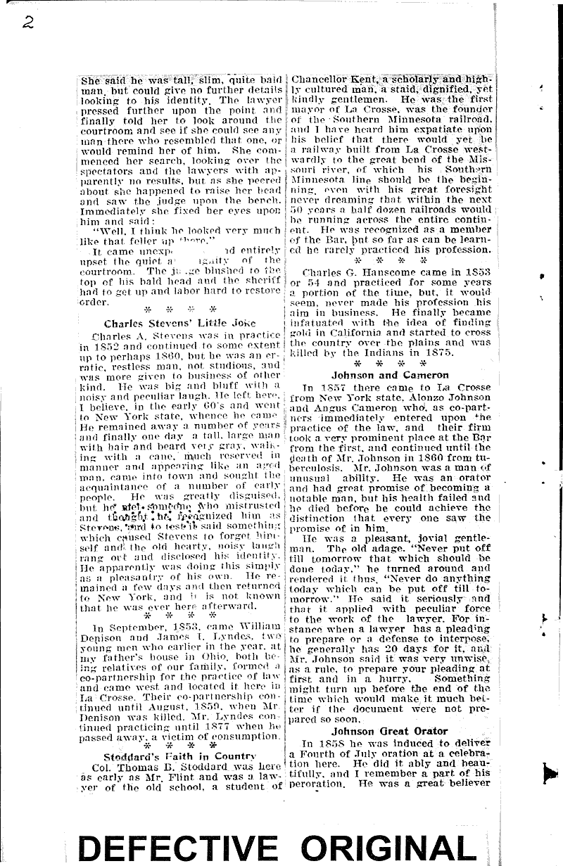  Source: LaCrosse Tribune Topics: Government and Politics Date: 1921-07-31