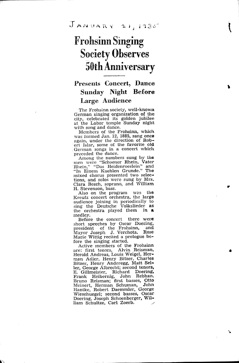  Source: La Crosse Tribune and Leader-Press Topics: Social and Political Movements Date: 1935-01-20