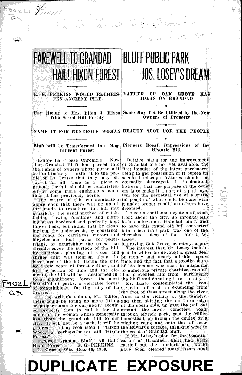  Source: La Crosse Chronicle Topics: Government and Politics Date: 1909-12-12