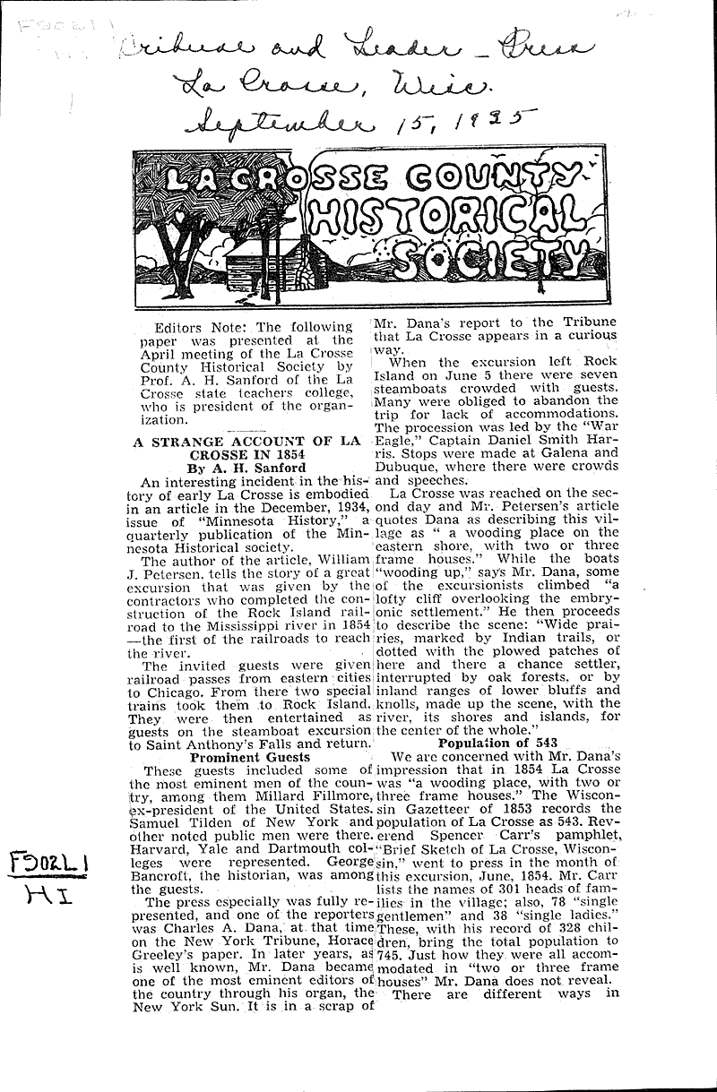  Source: La Crosse Tribune and Leader-Press Topics: Education Date: 1935-09-15