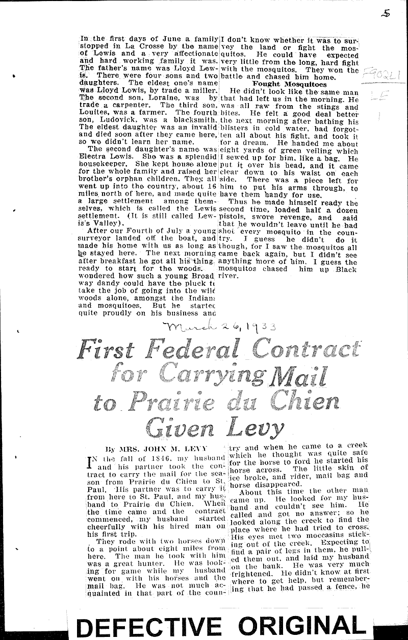  Source: La Crosse Tribune and Leader-Press Topics: Education Date: 1933-03-12