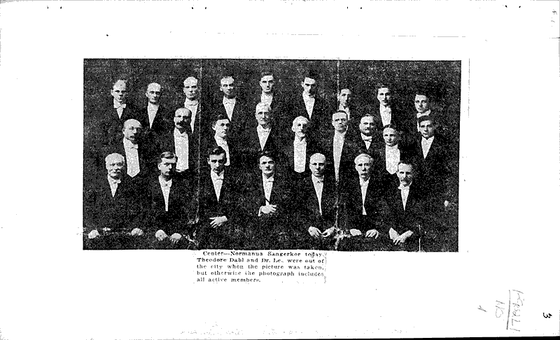 Normanna sangerkor america's pioneer norse song society Source: La Crosse Tribune Topics: Social and Political Movements Date: 1922-02-19