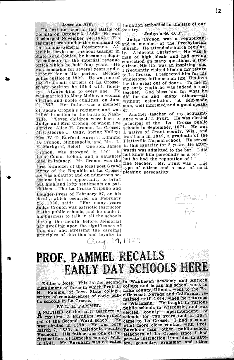  Source: La Crosse Tribune Topics: Voyages and Travels Date: 1927-06-12