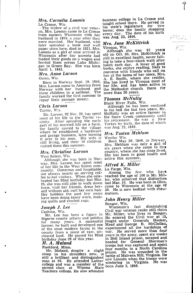  Source: La Crosse Tribune and Leader-Press Topics: Government and Politics Date: 1939-11-26
