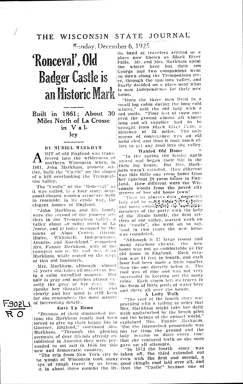  Source: Wisconsin State Journal Topics: Architecture Date: 1925-12-06
