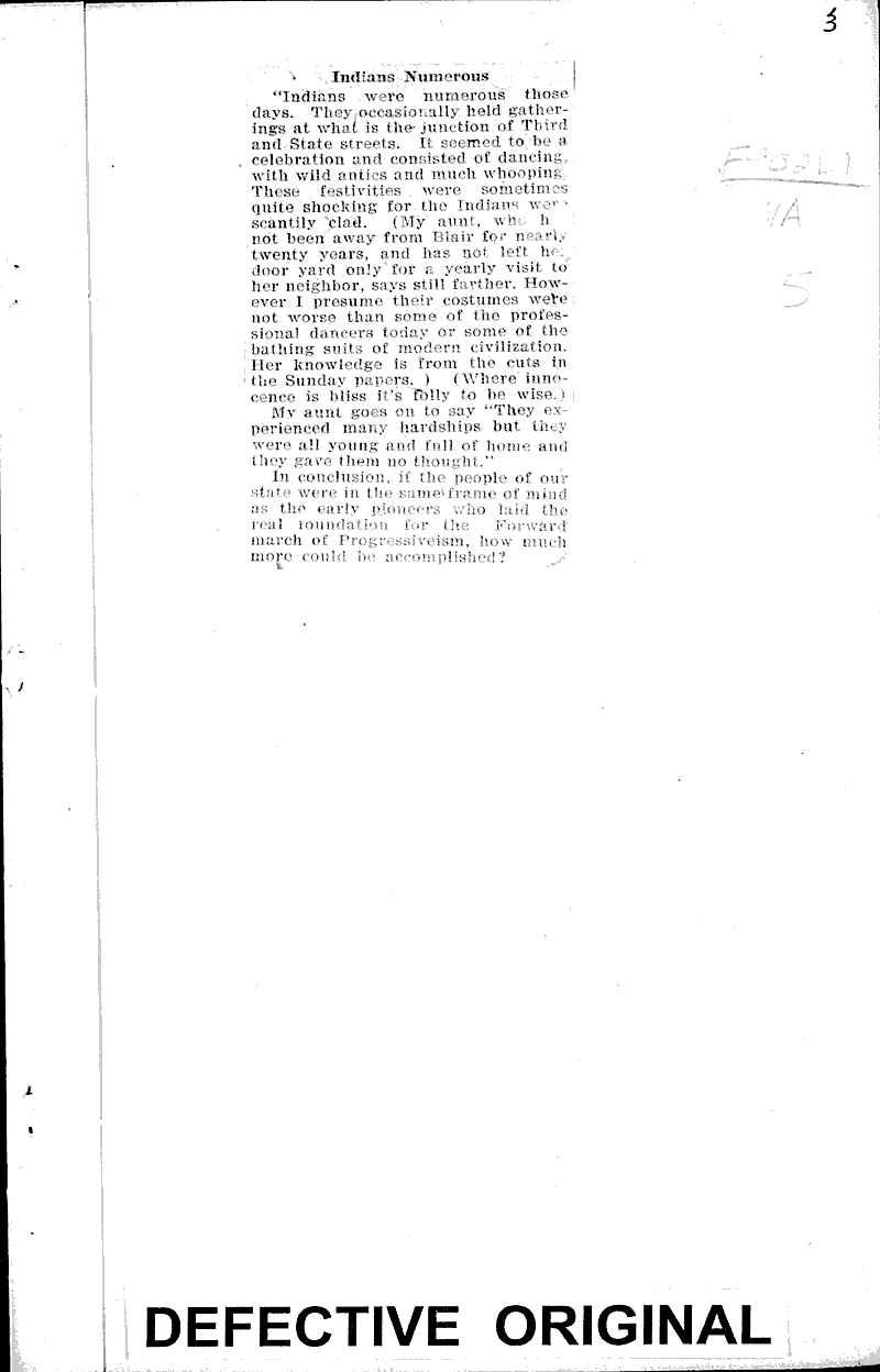 Reminiscences of La Crosse given by one of earliest residents