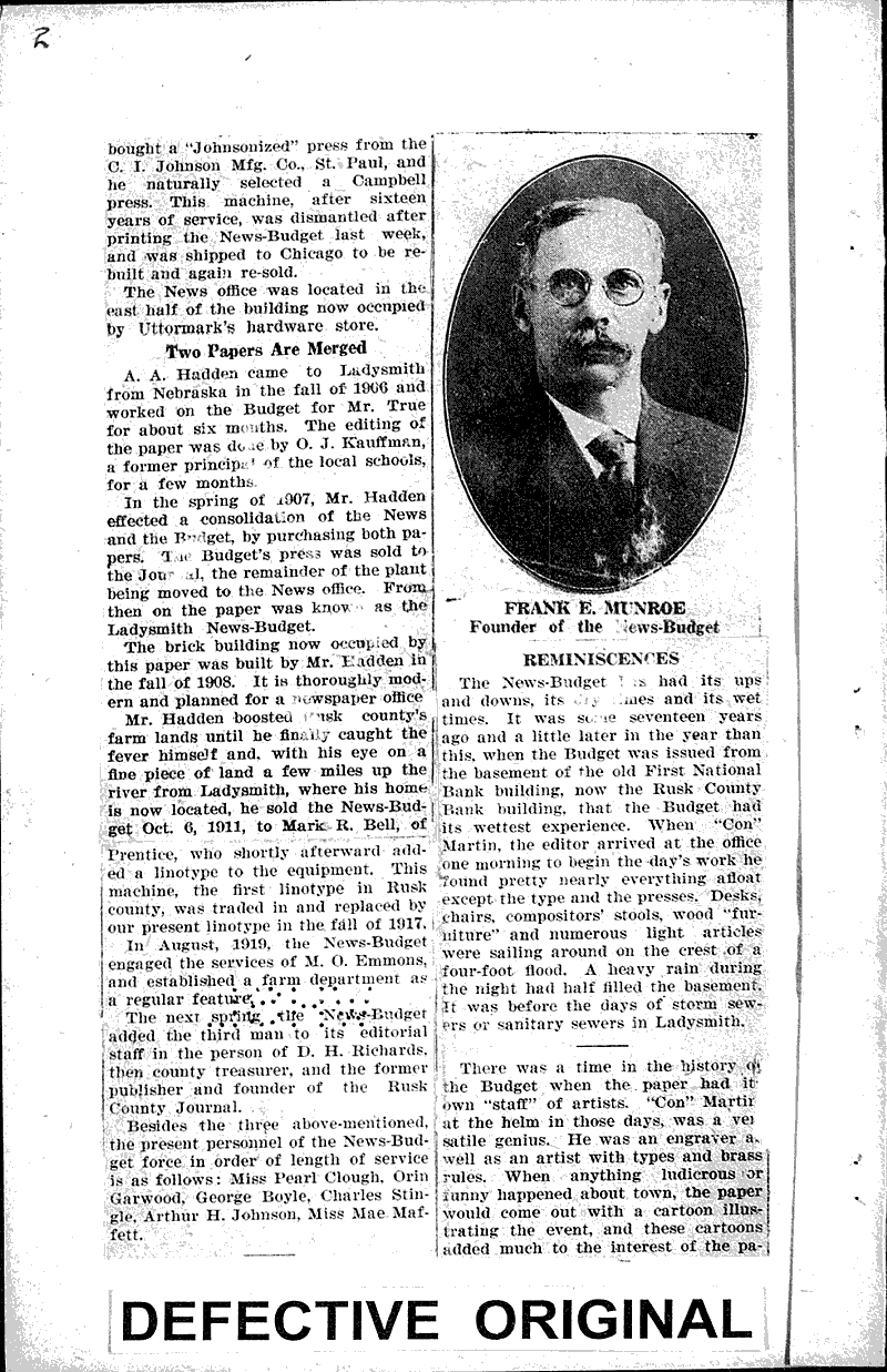  Source: Ladysmith News-Budget Date: 1922-04-14