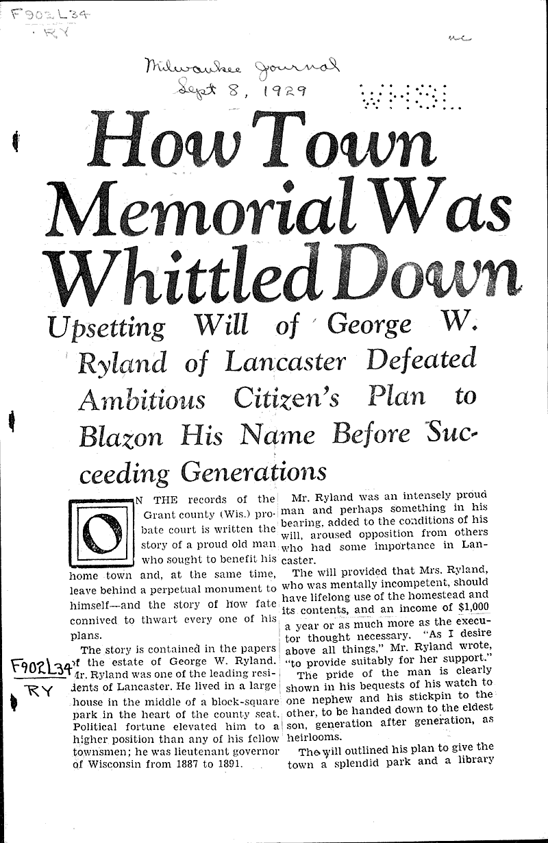  Source: Milwaukee Journal Topics: Architecture Date: 1929-09-08