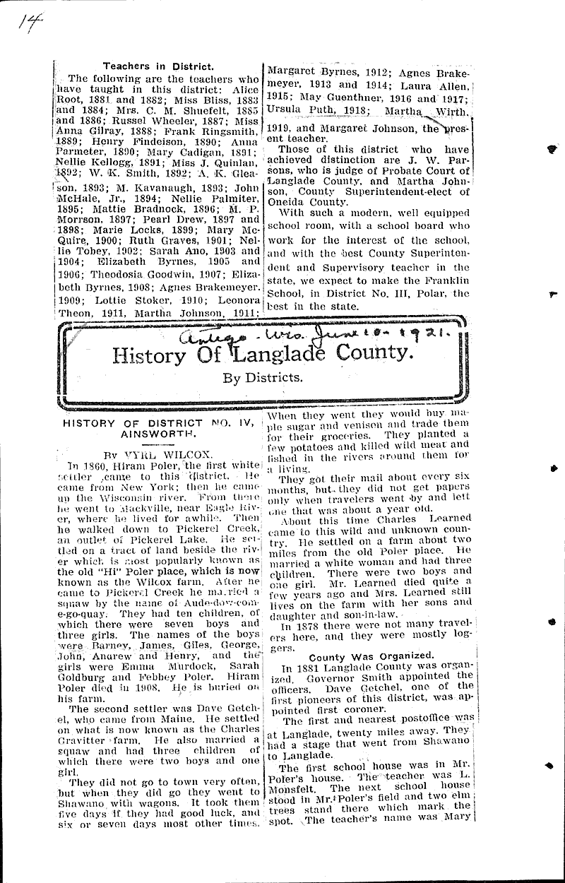  Source: Antigo Journal Date: 1921-05-12