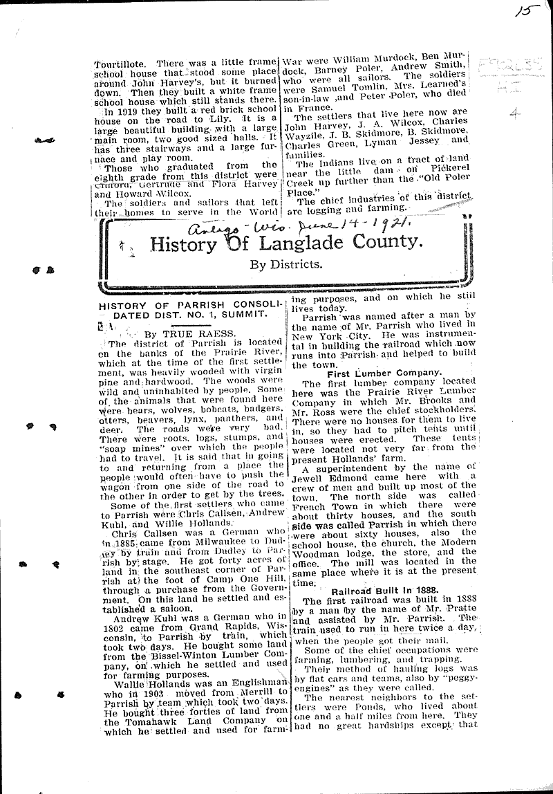  Source: Antigo Journal Date: 1921-05-12