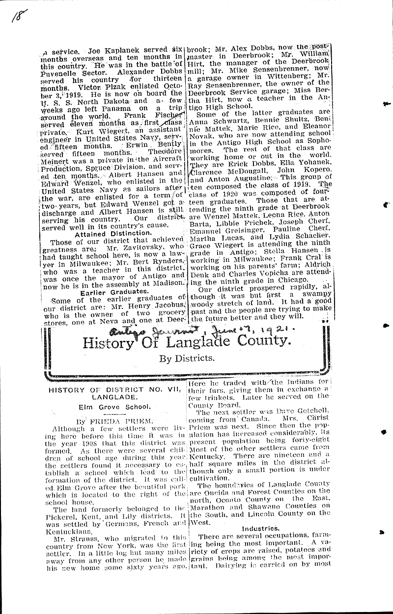  Source: Antigo Journal Date: 1921-05-12