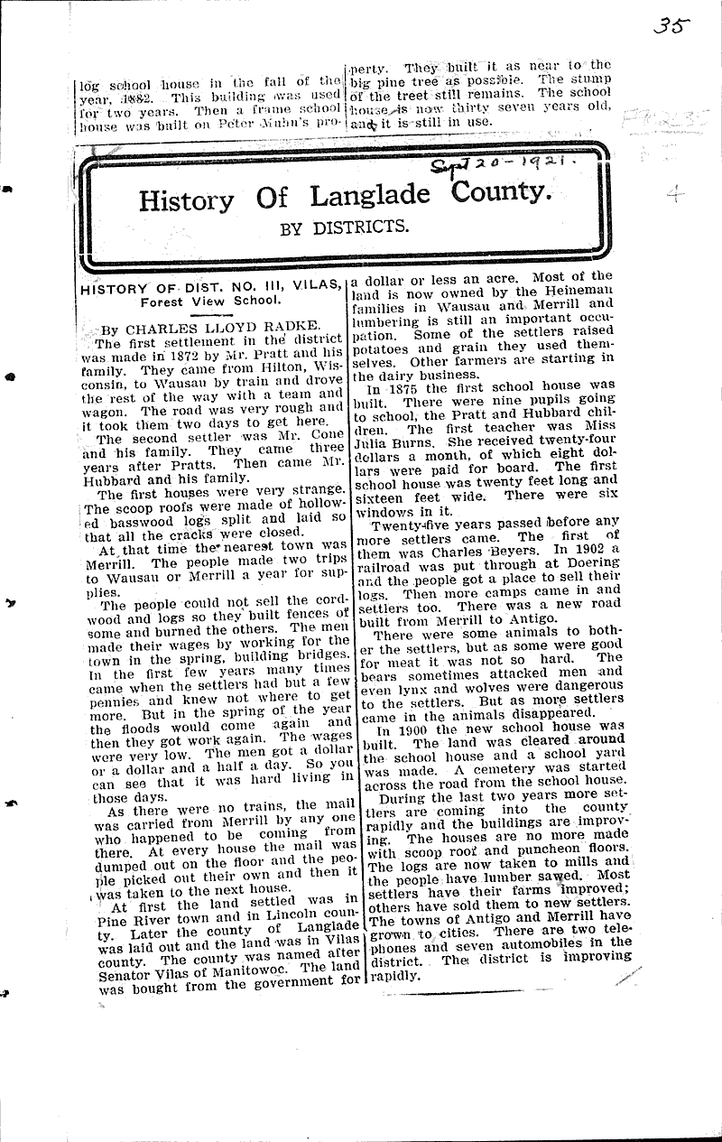  Source: Antigo Journal Date: 1921-05-12