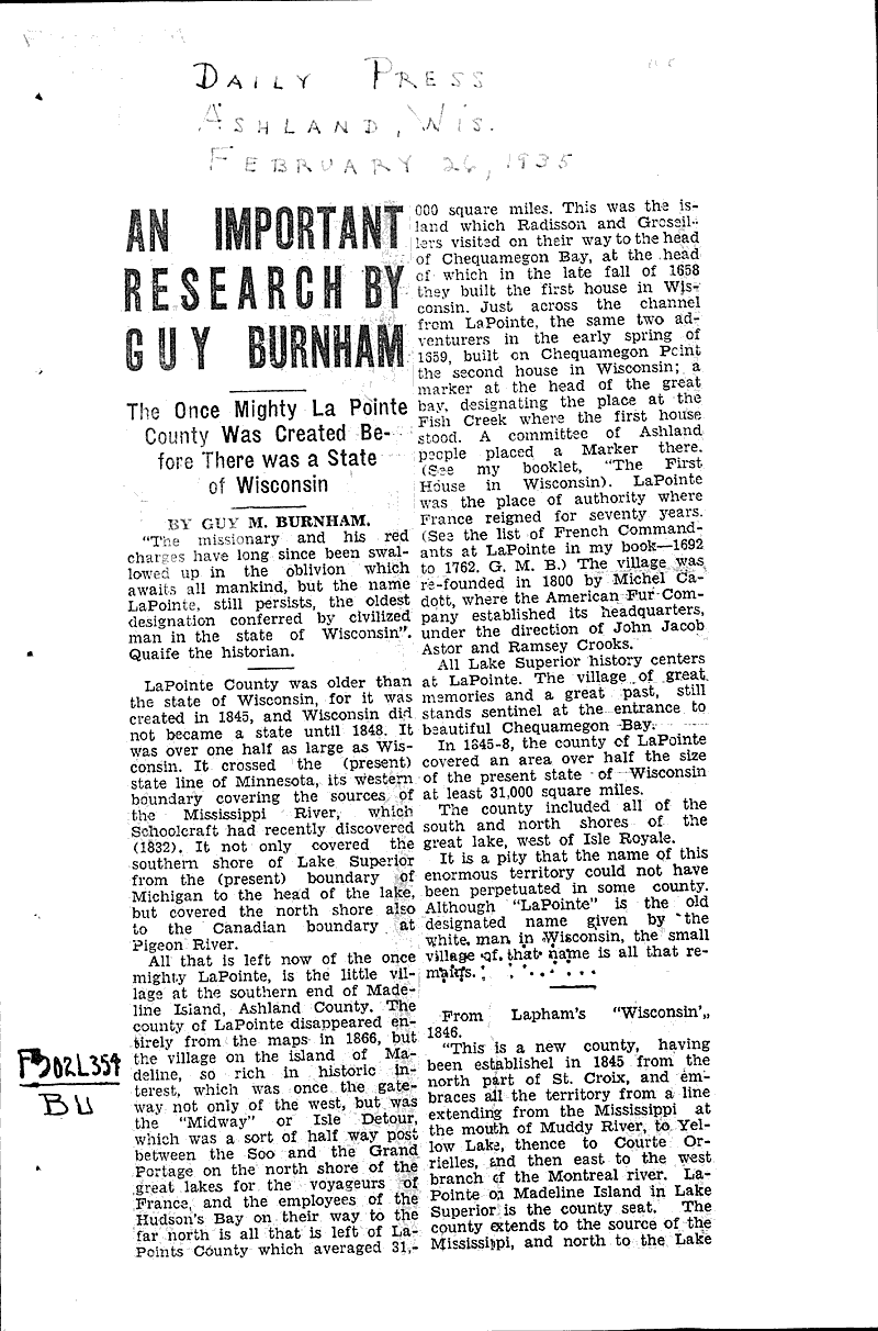  Source: Ashland Daily Press Date: 1935-02-26