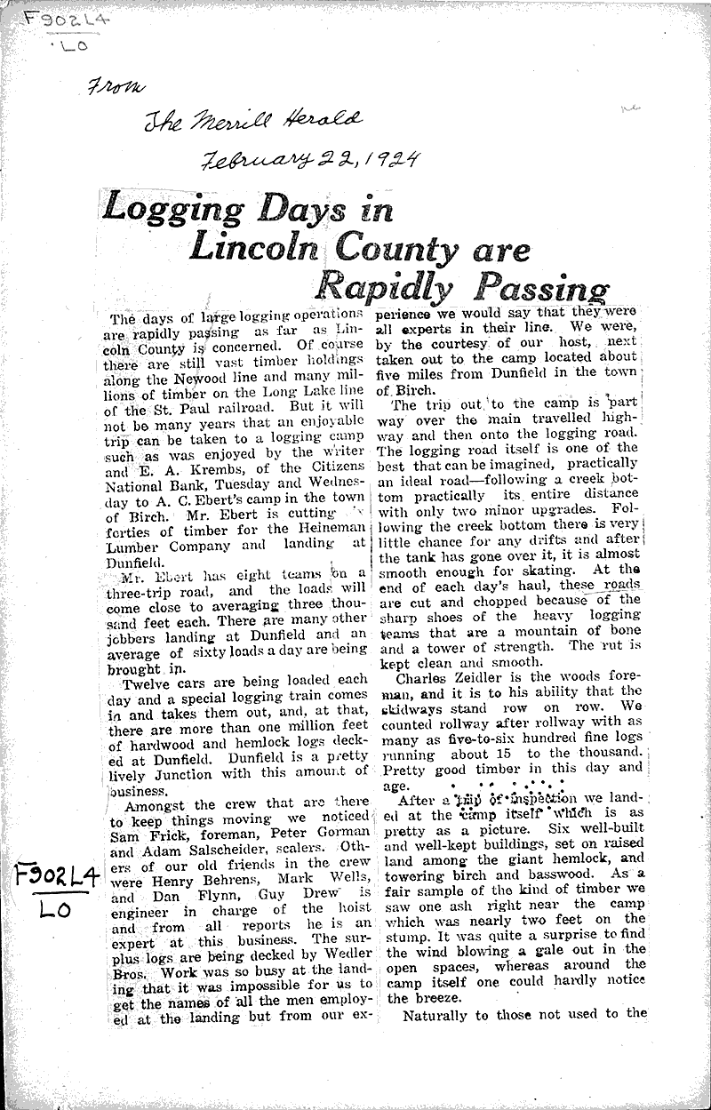  Source: Merrill Herald Topics: Industry Date: 1924-02-22