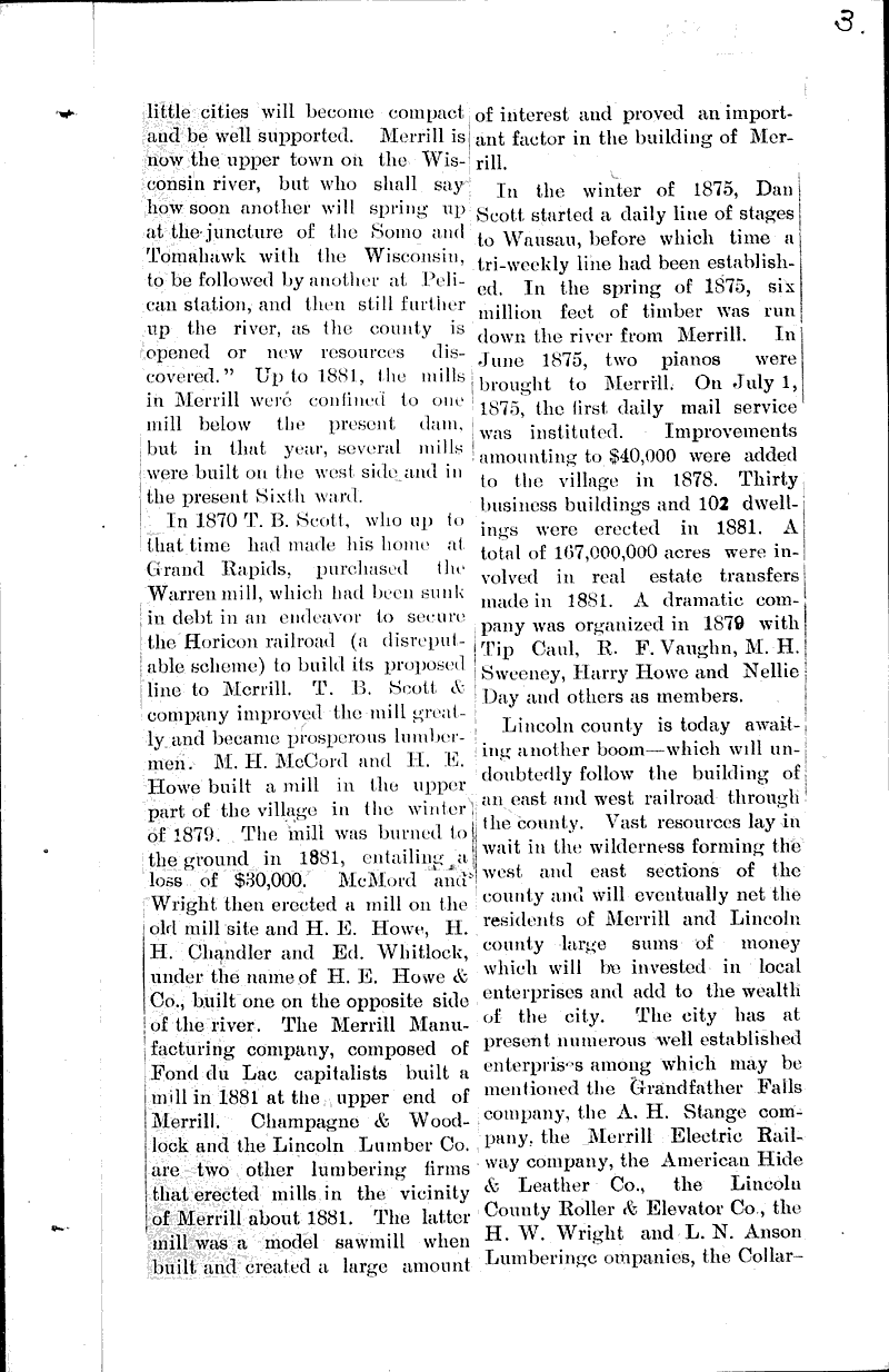  Source: Merrill Herald Topics: Transportation Date: 1907-07-21