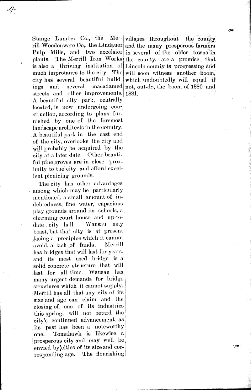  Source: Merrill Herald Topics: Transportation Date: 1907-07-21