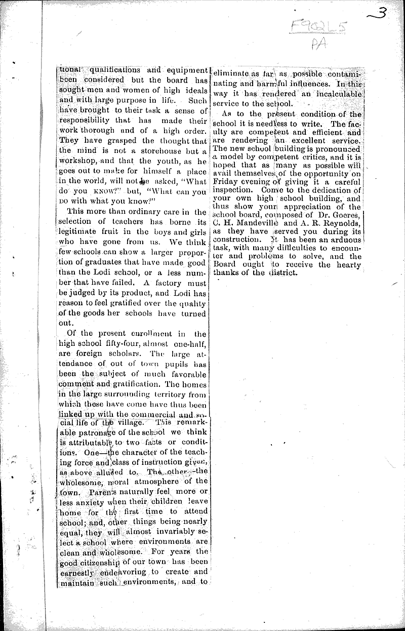  Source: Lodi Enterprise Topics: Education Date: 1916-03-31