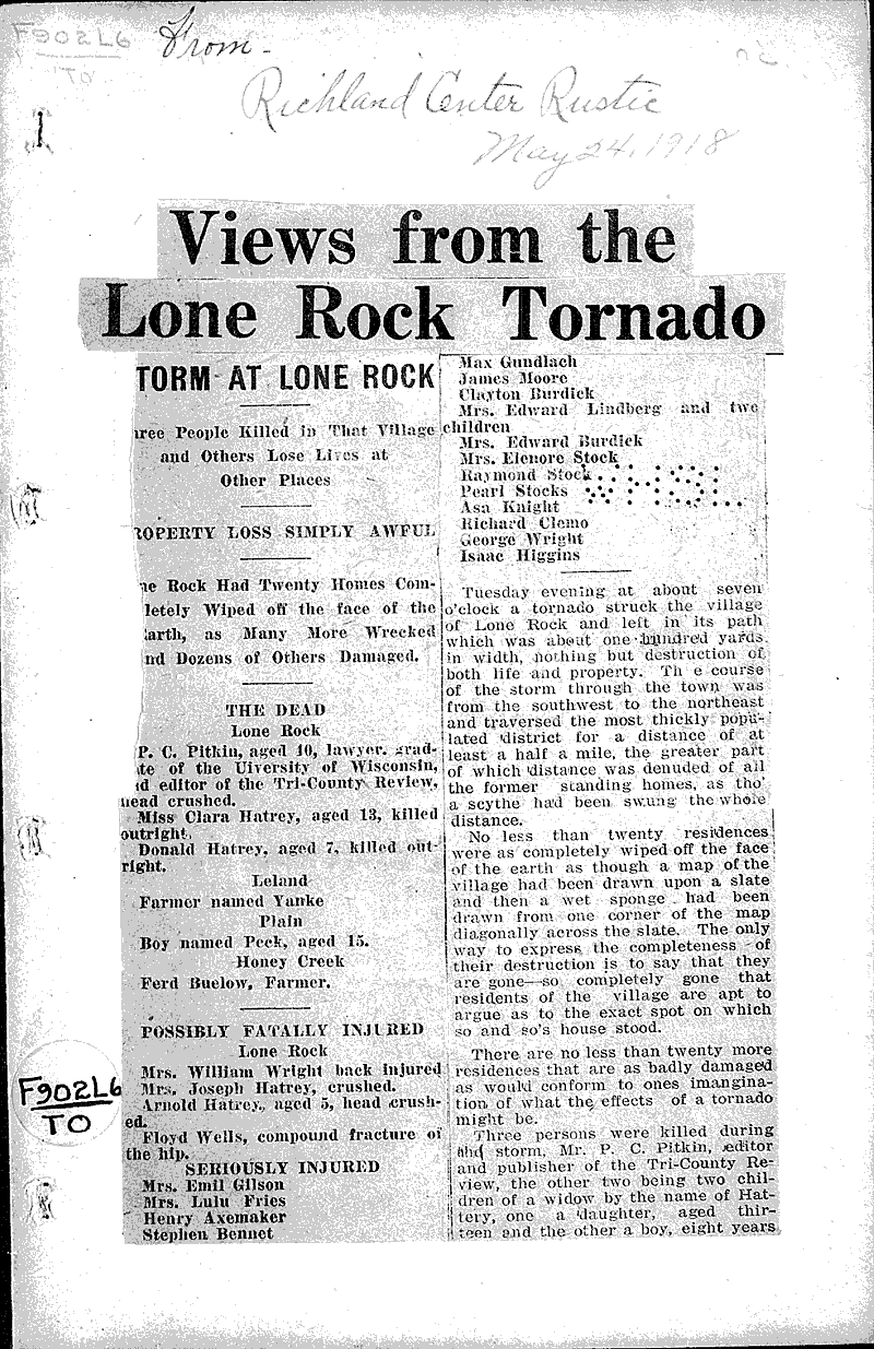  Source: Richland Rustic Date: 1918-05-24
