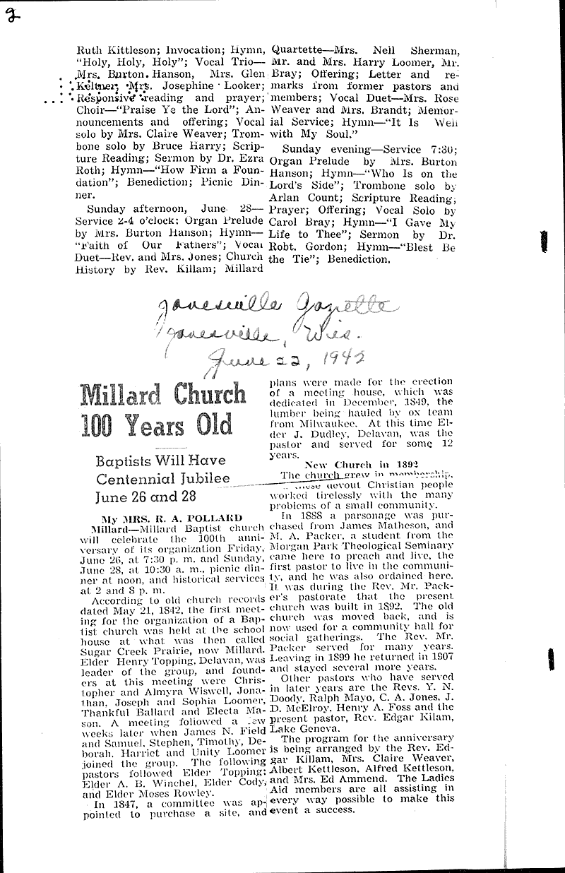  Source: Elkhorn Independent Topics: Church History Date: 1942-06-18