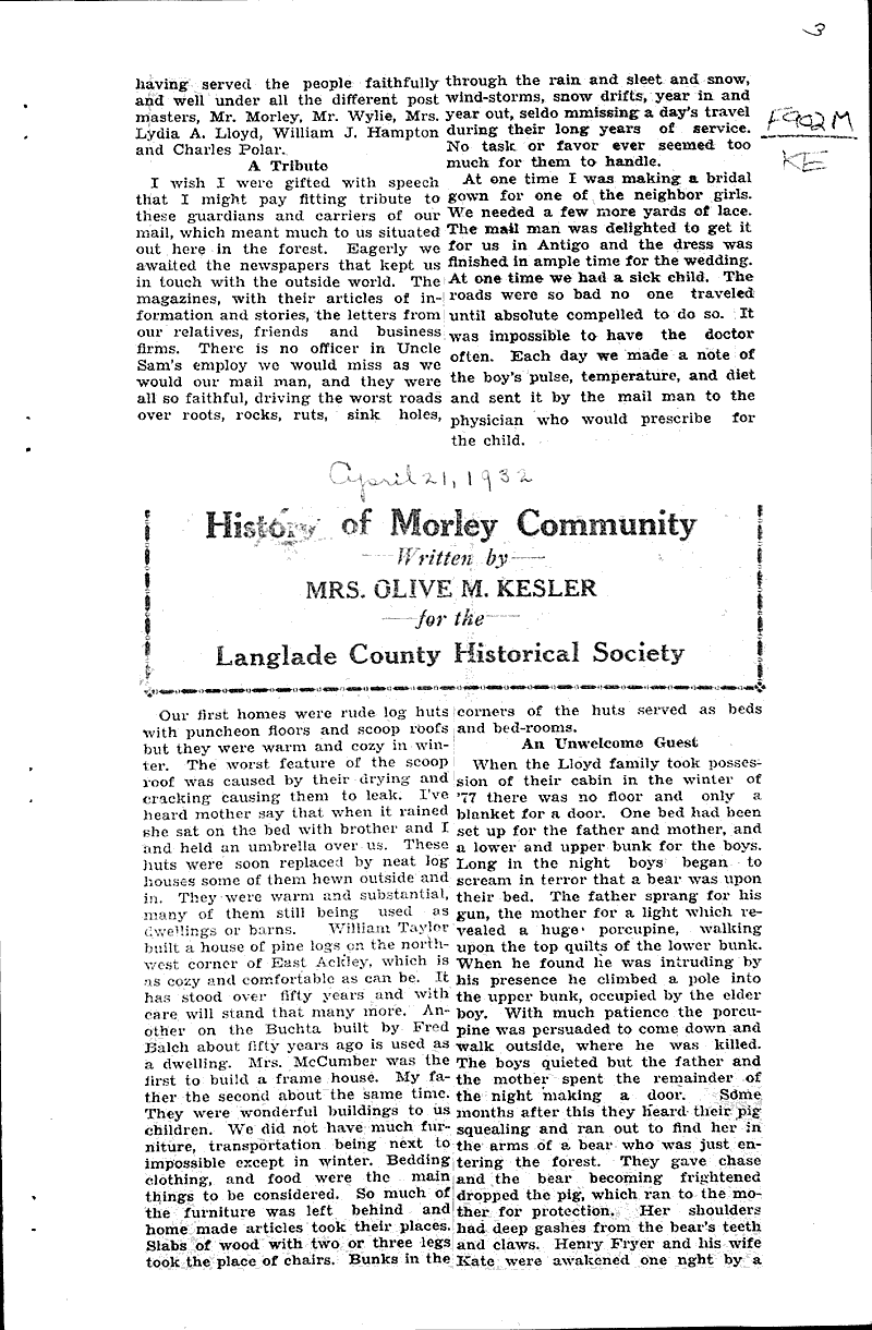  Source: Antigo Daily Journal Topics: Education Date: 1932-04-20