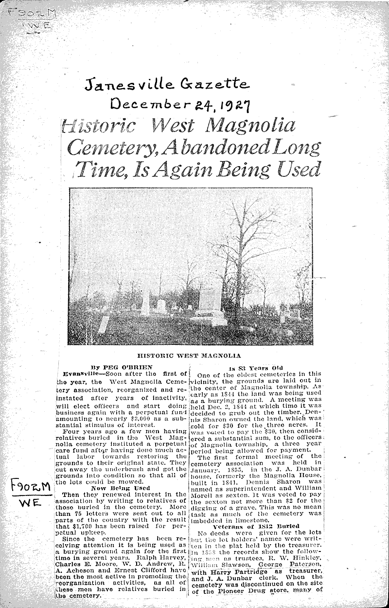  Source: Janesville Gazette Topics: Social and Political Movements Date: 1927-12-24