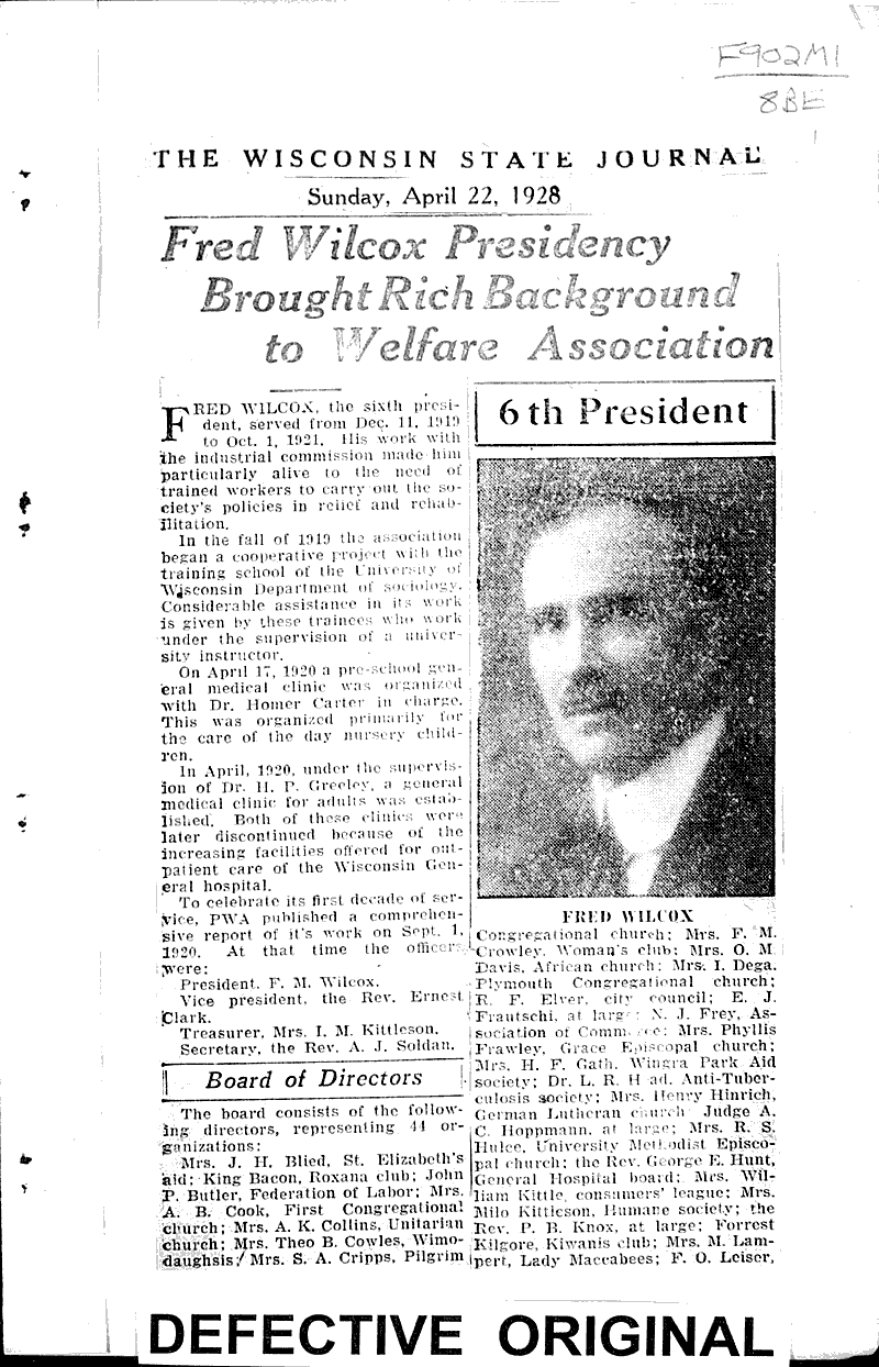  Source: Wisconsin State Journal Topics: Government and Politics Date: 1928-04-08