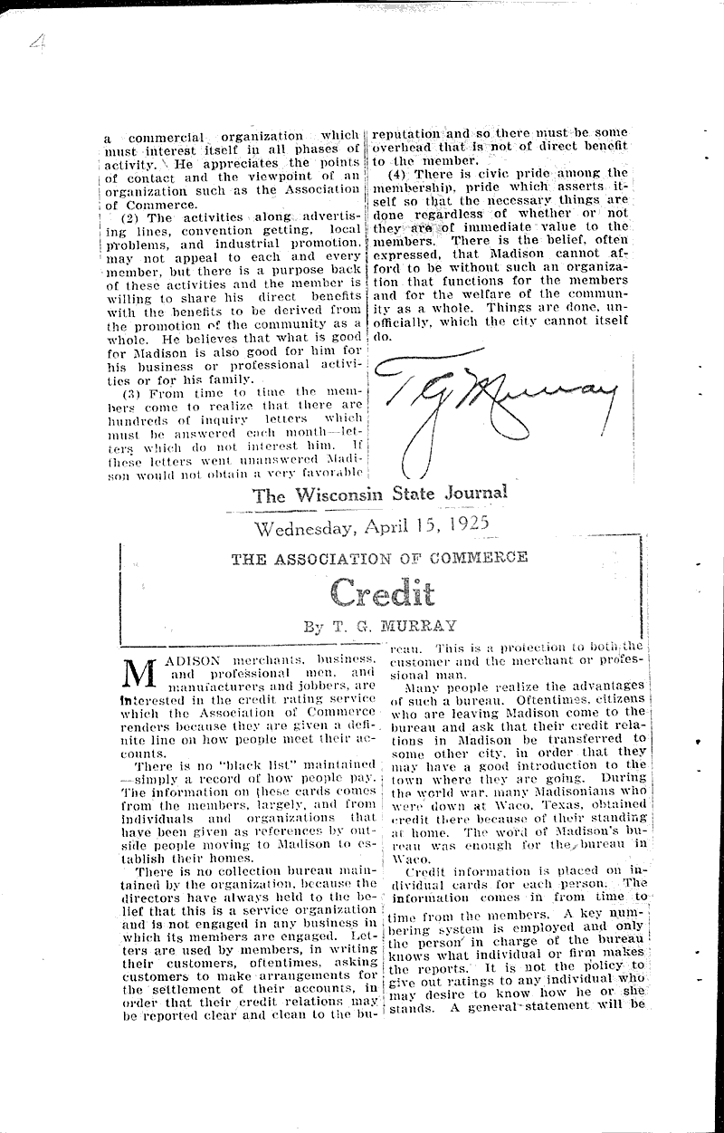  Source: Wisconsin State Journal Topics: Social and Political Movements Date: 1925-04-13