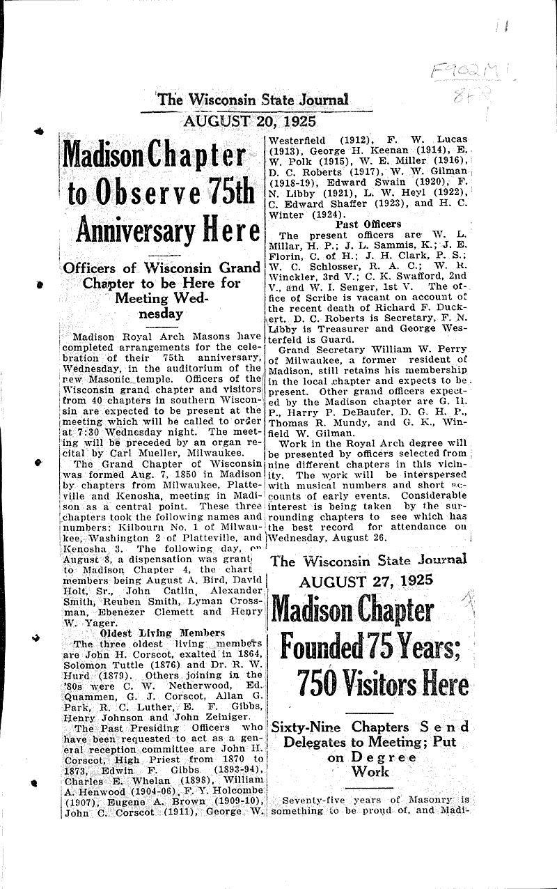  Source: Wisconsin State Journal Topics: Social and Political Movements Date: 1925-08-20