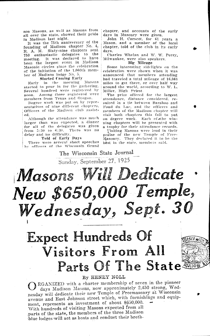  Source: Wisconsin State Journal Topics: Social and Political Movements Date: 1925-08-20