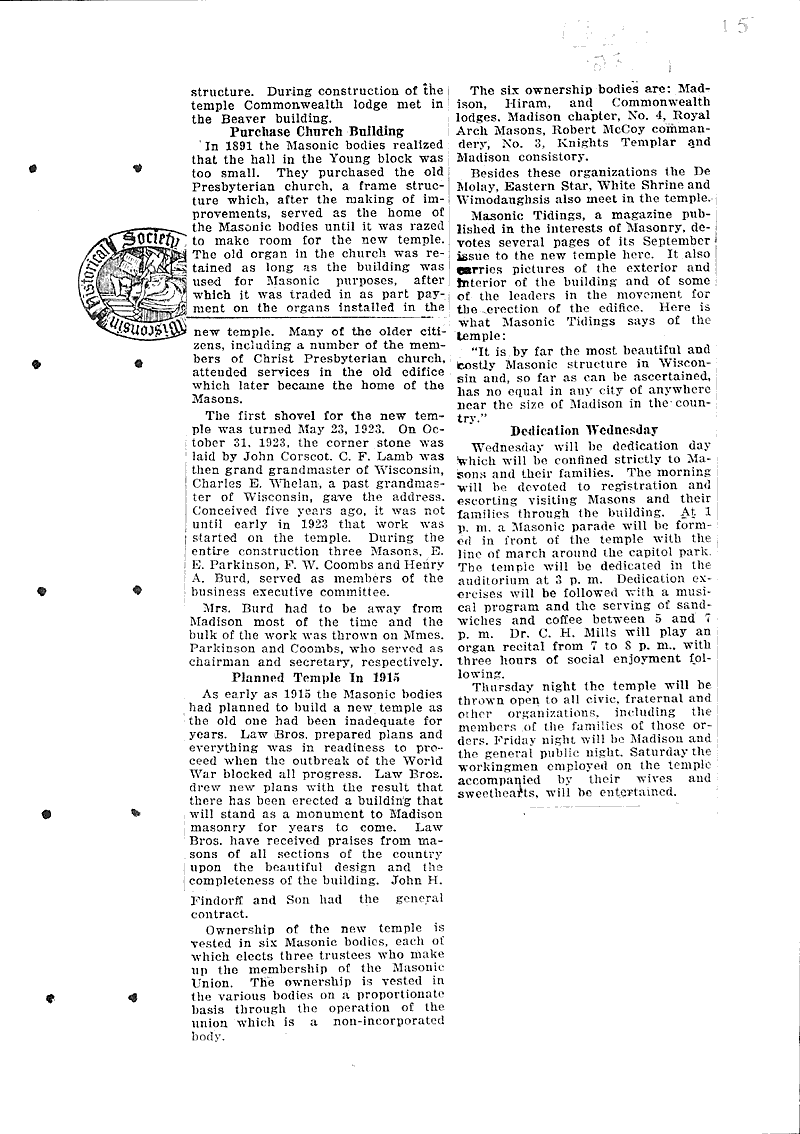  Source: Wisconsin State Journal Topics: Social and Political Movements Date: 1925-08-20
