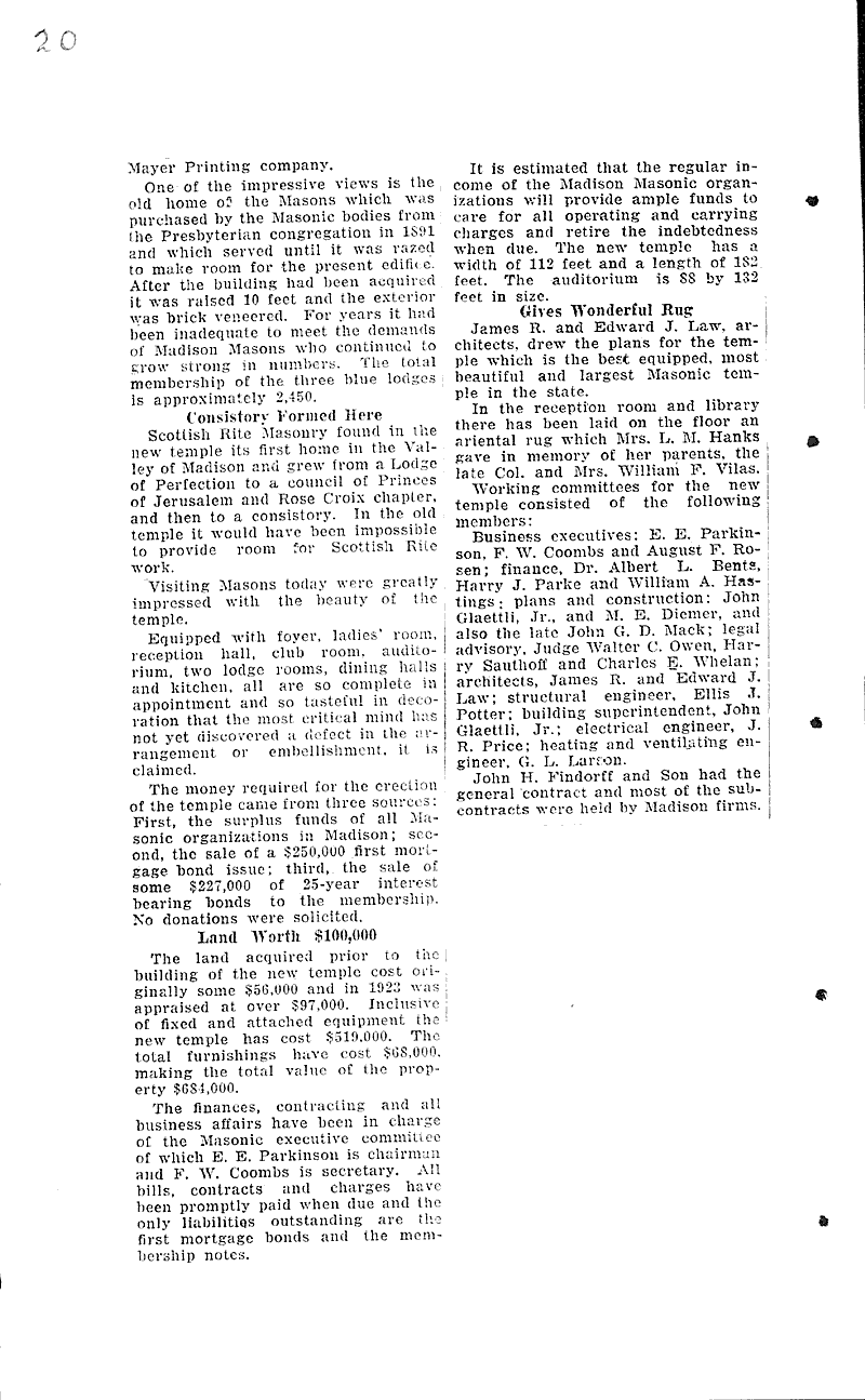  Source: Wisconsin State Journal Topics: Social and Political Movements Date: 1925-08-20