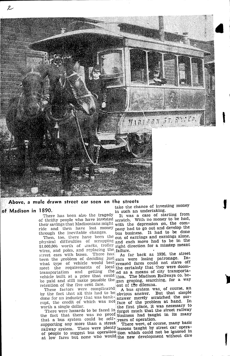  Source: Wisconsin State Journal Topics: Transportation Date: 1935-12-31
