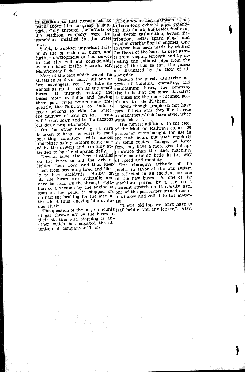 Source: Wisconsin State Journal Topics: Transportation Date: 1935-12-31