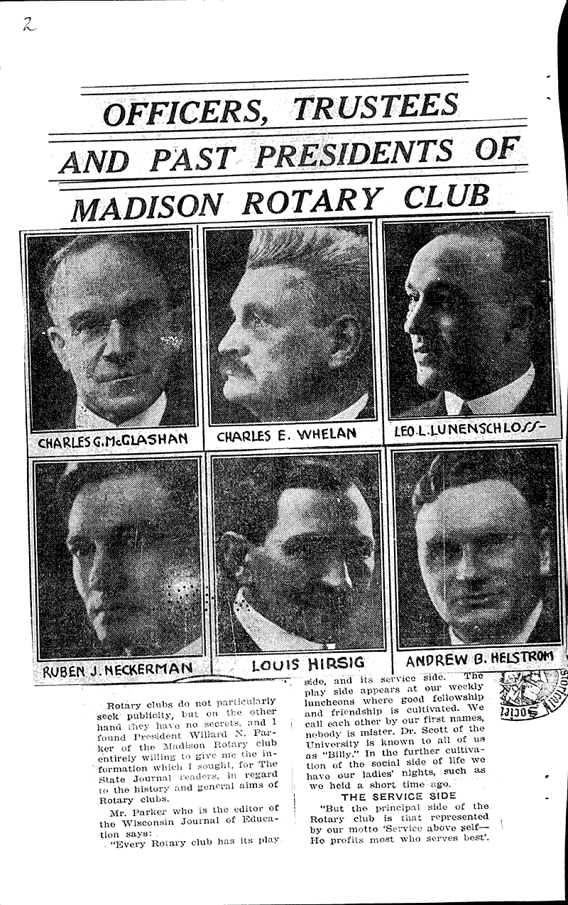  Source: Wisconsin State Journal Topics: Social and Political Movements Date: 1921-11-13