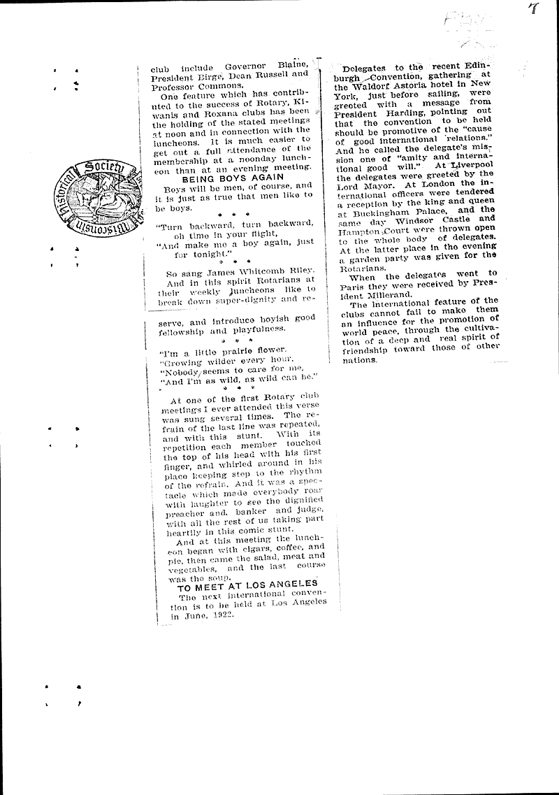  Source: Wisconsin State Journal Topics: Social and Political Movements Date: 1921-11-13