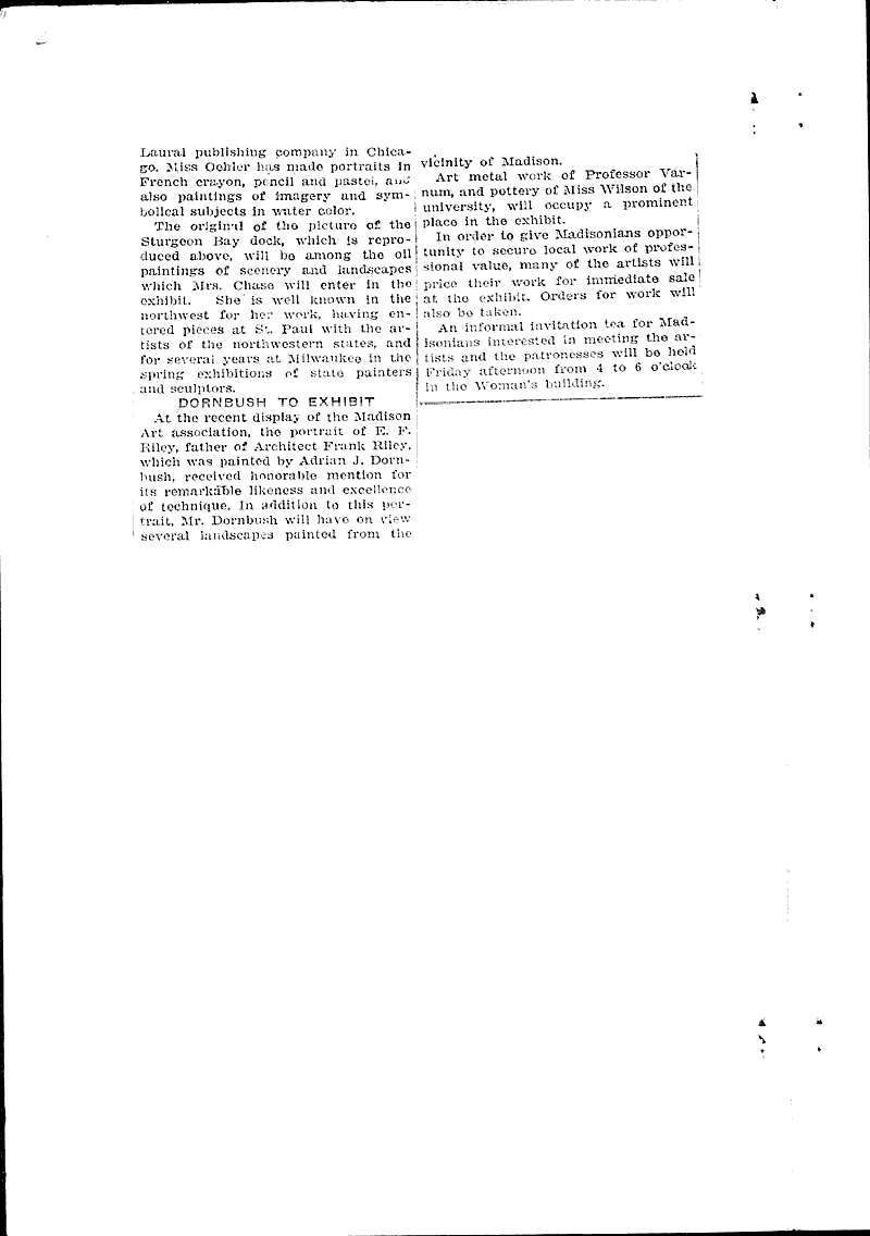  Source: Wisconsin State Journal Topics: Art and Music Date: 1921-11-20