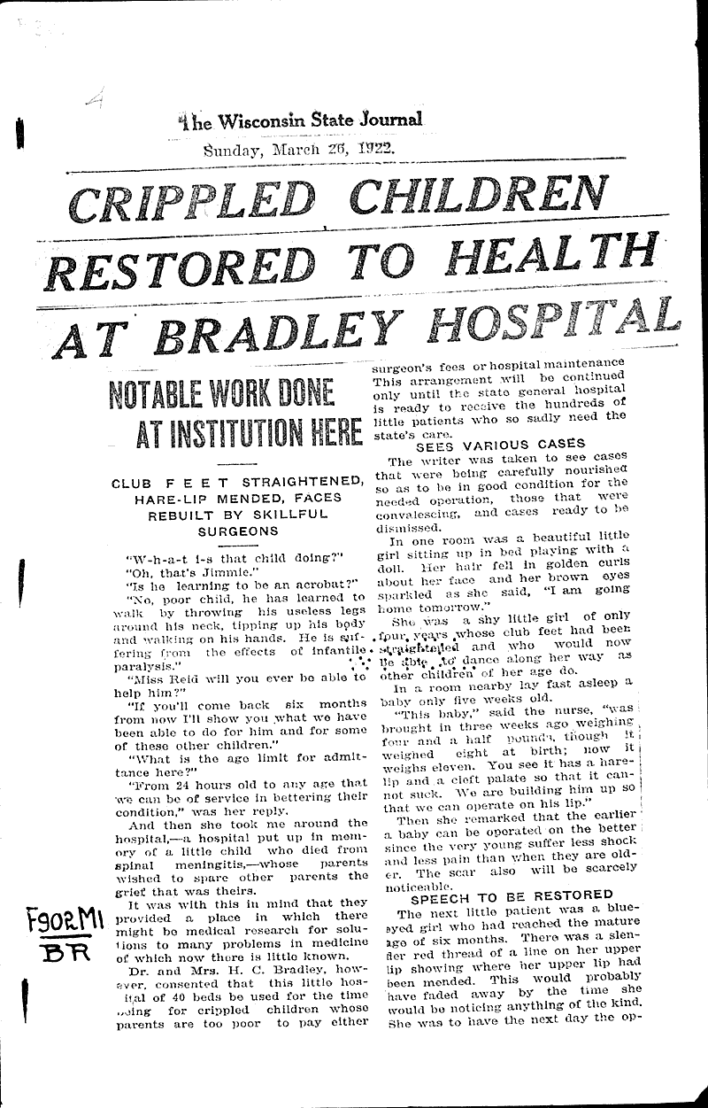  Source: Wisconsin State Journal Topics: Architecture Date: 1922-03-26