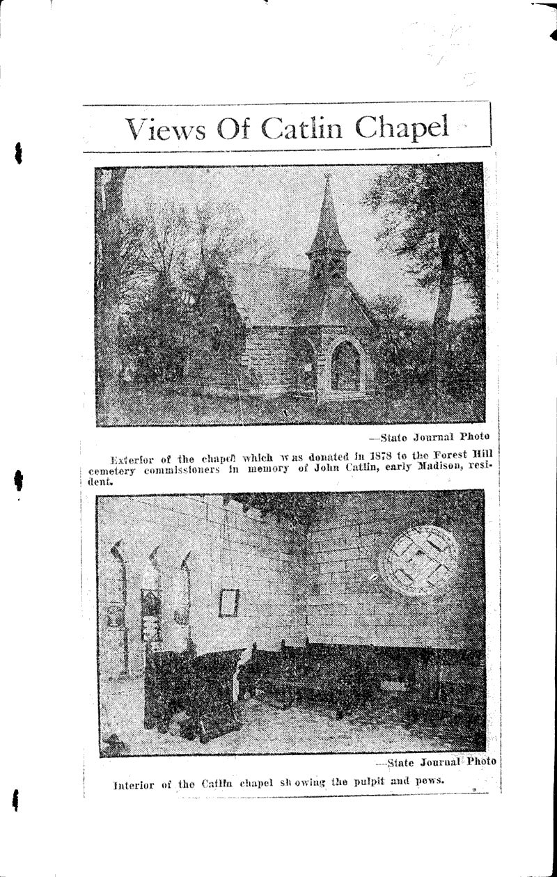  Source: Wisconsin State Journal Topics: Architecture Date: 1924-05-25