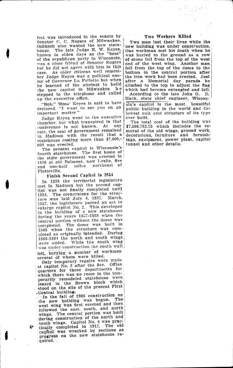  Source: Wisconsin State Journal Topics: Architecture Date: 1924-03-02