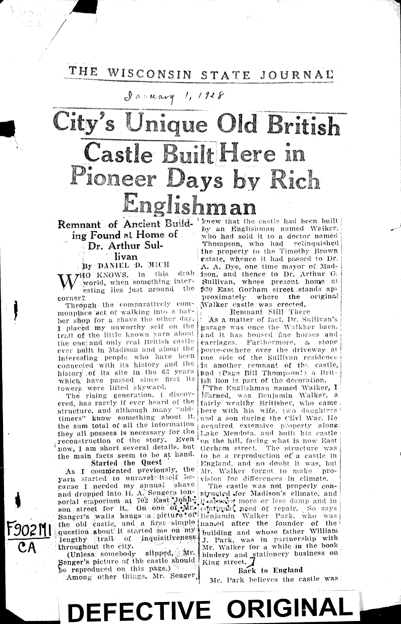  Source: Wisconsin State Journal Topics: Architecture Date: 1928-01-01