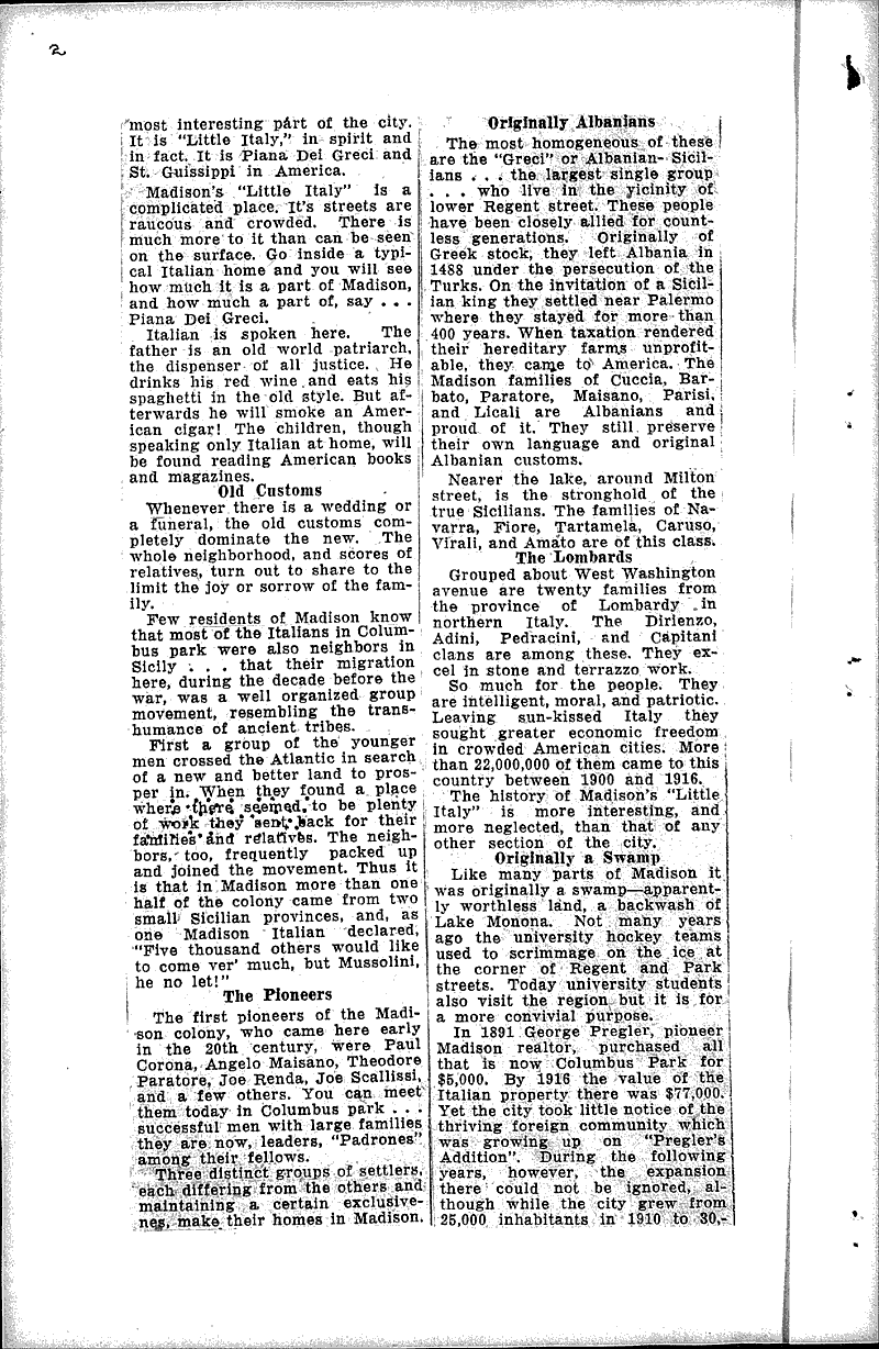  Source: Wisconsin State Journal Topics: Immigrants Date: 1932-10-02