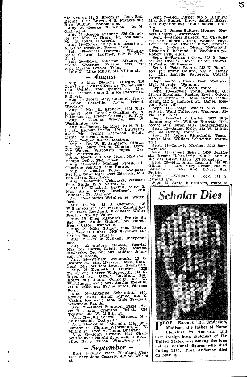 Source: Capital Times Date: 1936-12-31