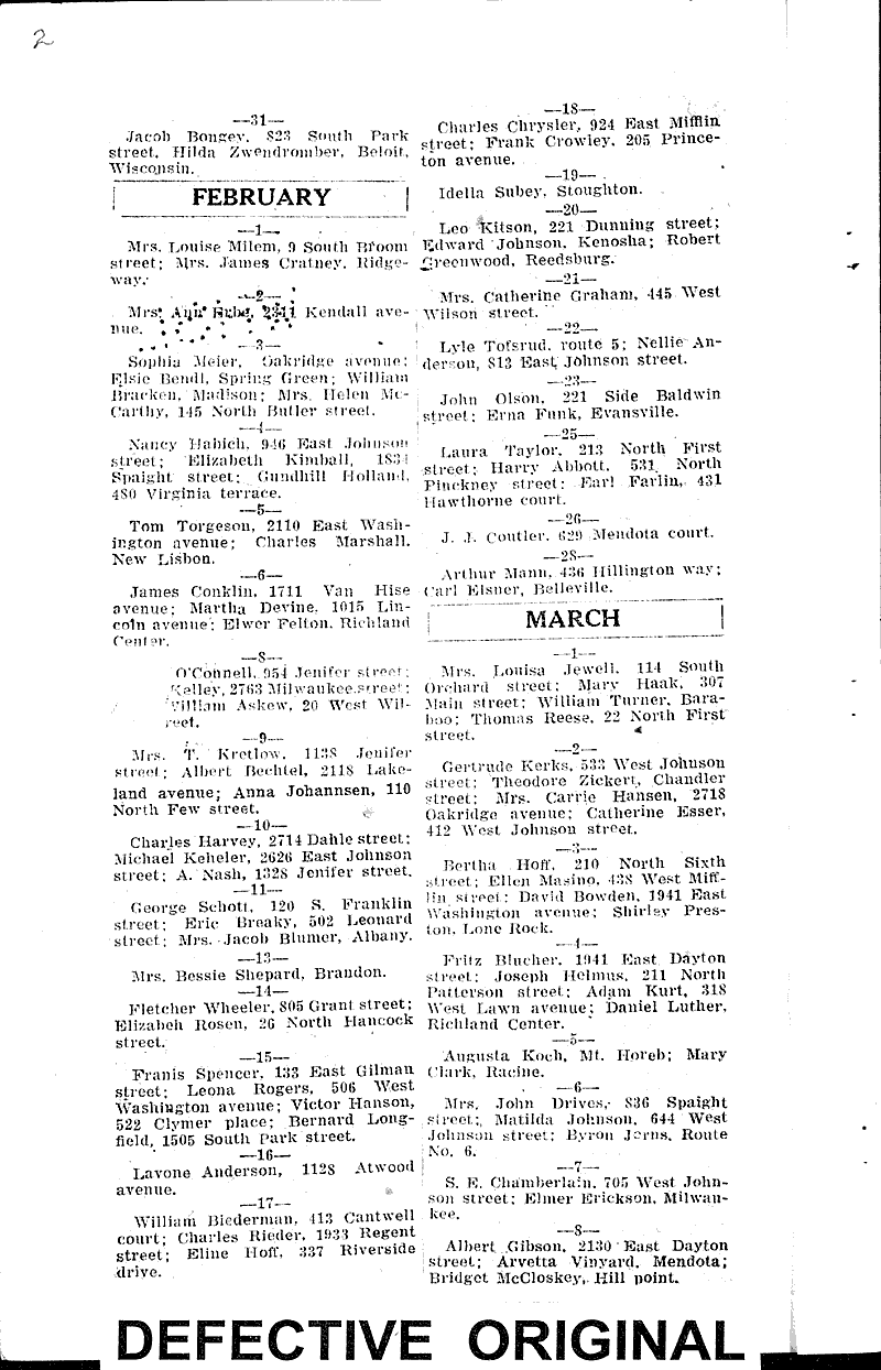  Source: Wisconsin State Journal Date: 1929-12-31