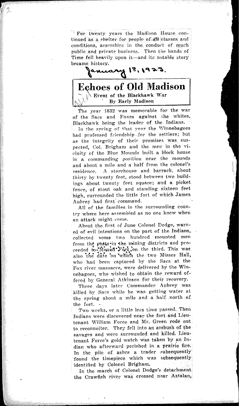  Source: Madison Capital Times Topics: Architecture Date: 1923-01-17