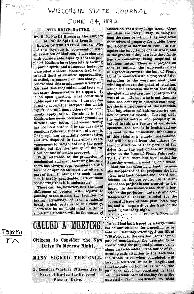  Source: Wisconsin State Journal Topics: Transportation Date: 1892-06-24