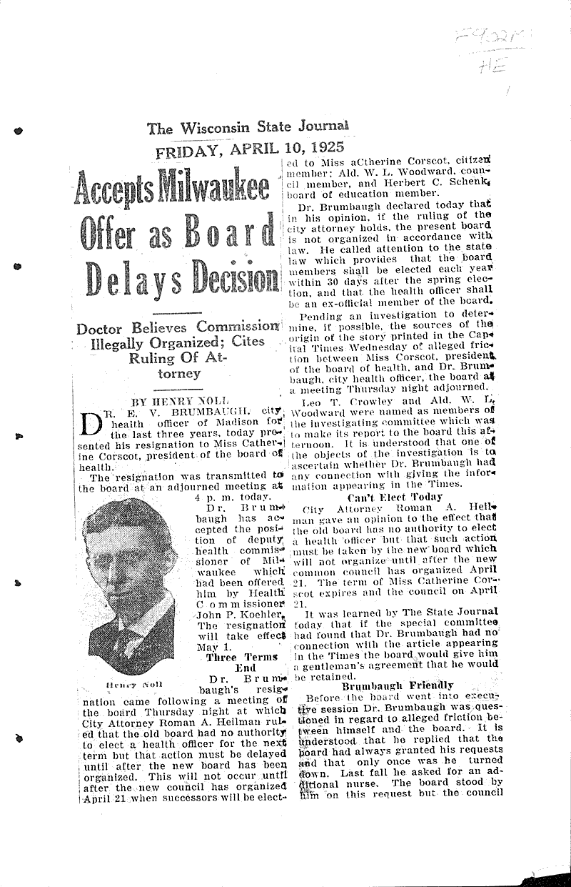  Source: Wisconsin State Journal Date: 1925-04-10