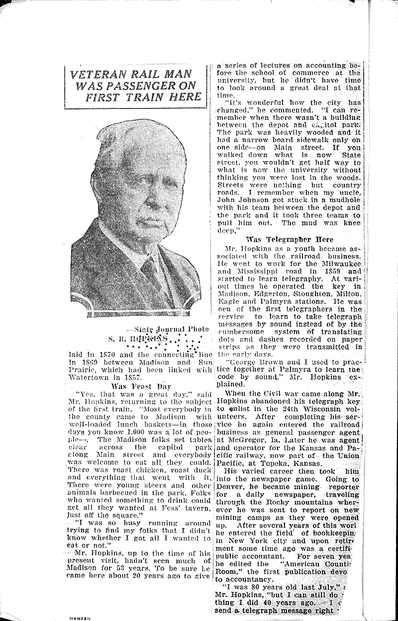  Source: Wisconsin State Journal Topics: Transportation Date: 1924-06-01